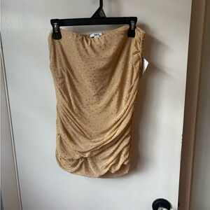 Bar III Tan Ruched top
